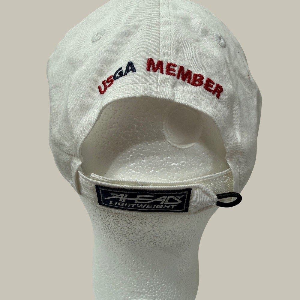 Ahead 122nd U.S. Open The Country Club White Golf Hat USGA Member Squirrel Logo - Picture 2 of 8